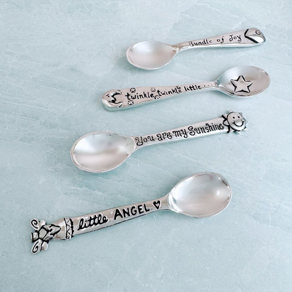 Pewter Baby Spoon by Basic Spirit: You are my Sunshine - Freshie & Zero Studio Shop
