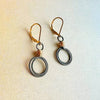 antique gold swirl loops earrings - Freshie & Zero Studio Shop