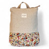 The Modern Backpack: Beige/Floral Blum - Freshie & Zero Studio Shop