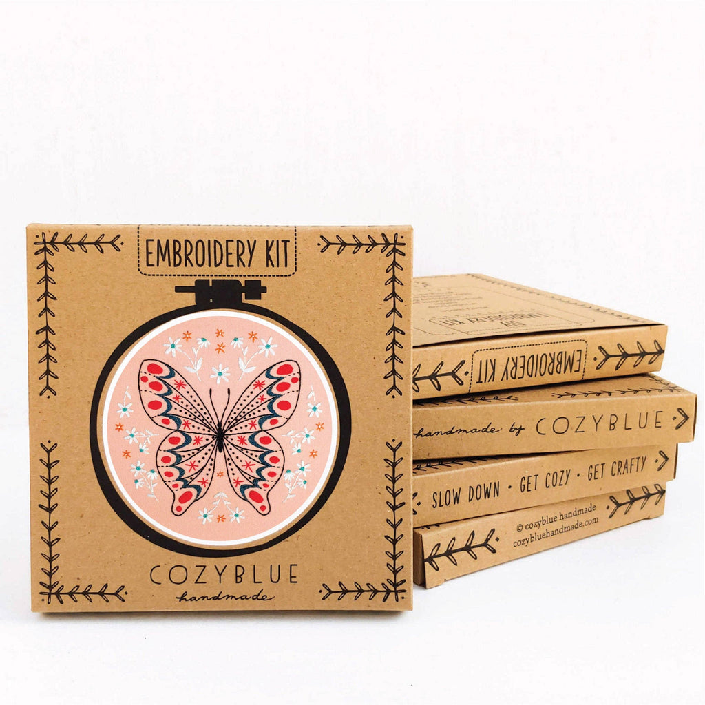 Butterfly Embroidery Kit by Cozyblue - Freshie & Zero Studio Shop