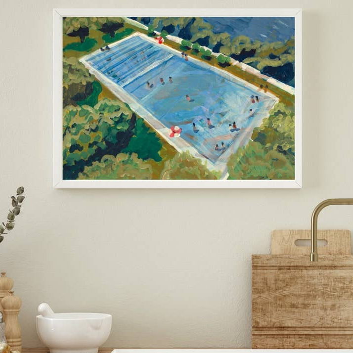 Austin Deep Eddy Swimming Pool Print: 8×10 - Freshie & Zero Studio Shop