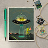 Aliens Birthday Card - Freshie & Zero Studio Shop