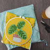 Peacock Plant Embroidery kit - Freshie & Zero Studio Shop