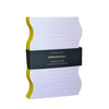 Wavy Shaped Notepad | Pink + Yellow Edge - Freshie & Zero Studio Shop