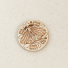Magnetic Wooden Needle Minder: Floral Moth - Freshie & Zero Studio Shop