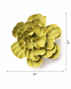 English Garden Ceramic Wall Flower: 3.25" Chartreuse Primrose - Freshie & Zero Studio Shop