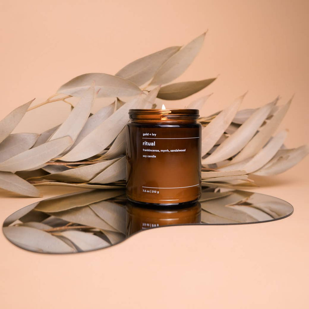 Ritual Soy Candle by Gold + Ivy - 7.5 oz. - Freshie & Zero Studio Shop
