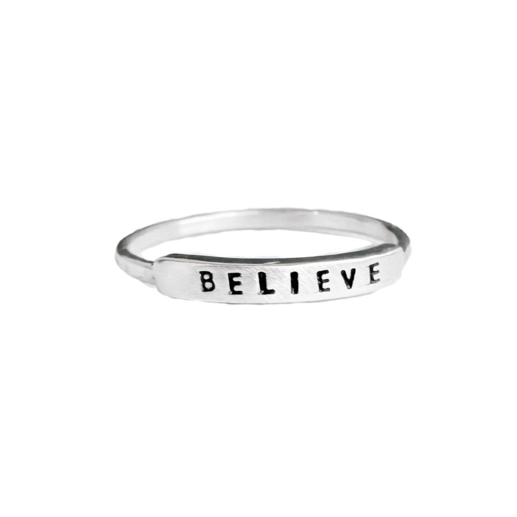 BELIEVE Handmade Ring by Christina Kober - Freshie & Zero Studio Shop