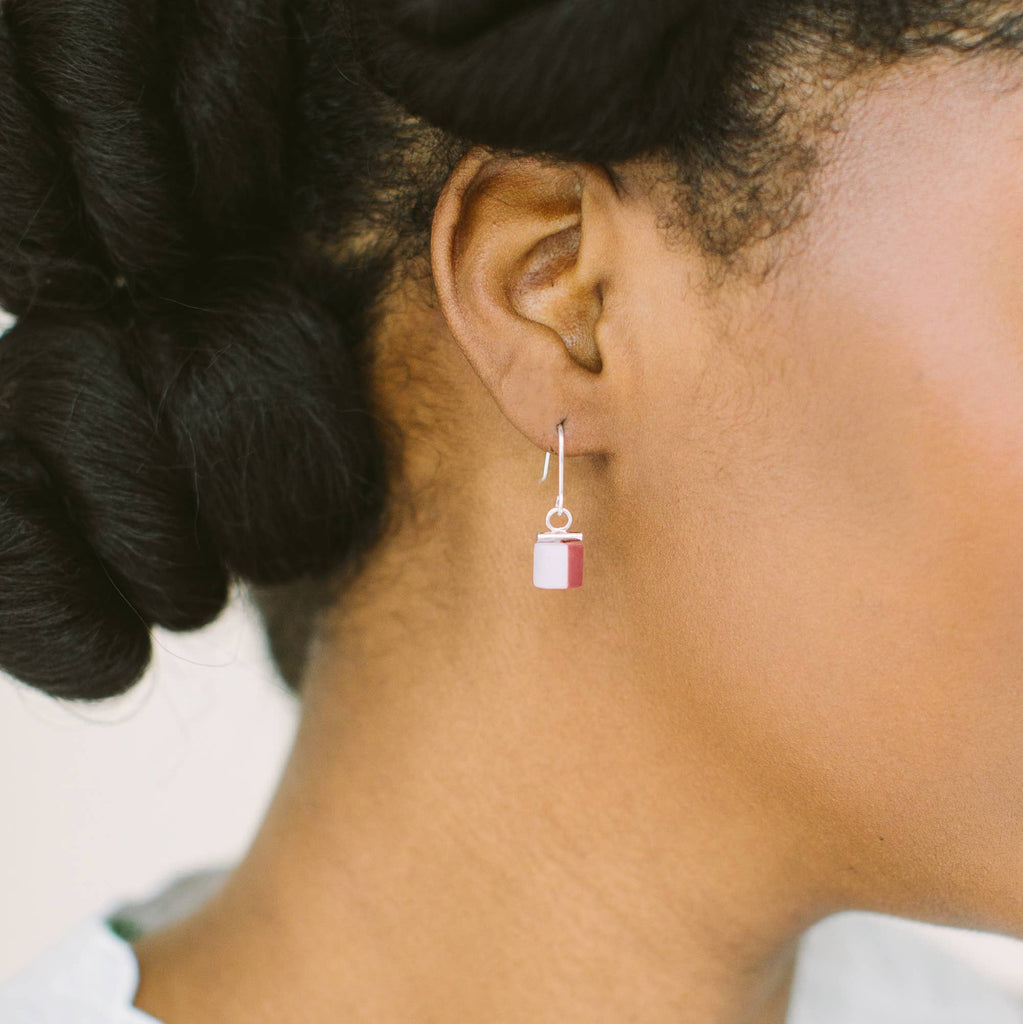 Pennsylvania Avenue Earrings: Lavender & Plum Dip - Freshie & Zero Studio Shop