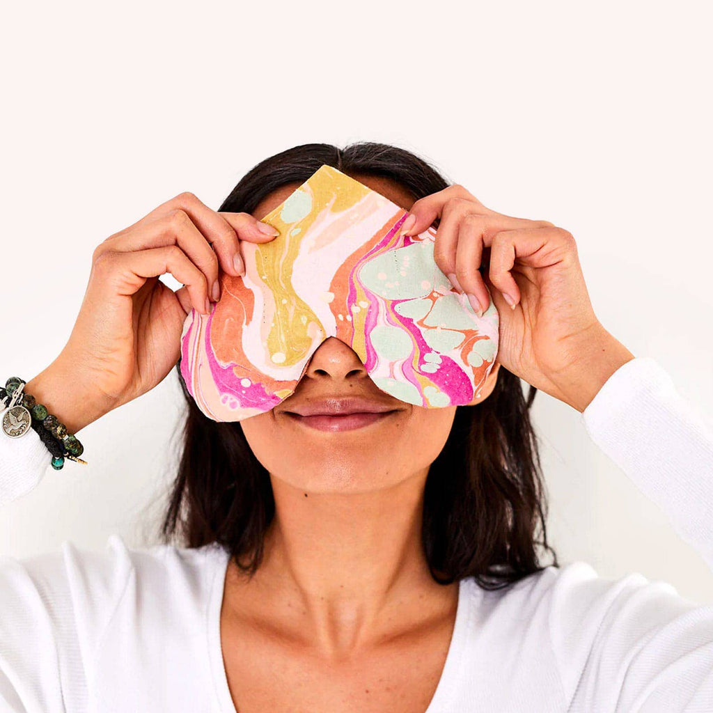 Marbled Love Heart Shaped Eye Pillow - Freshie & Zero Studio Shop
