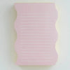 Wavy Shaped Notepad | Pink + Yellow Edge - Freshie & Zero Studio Shop