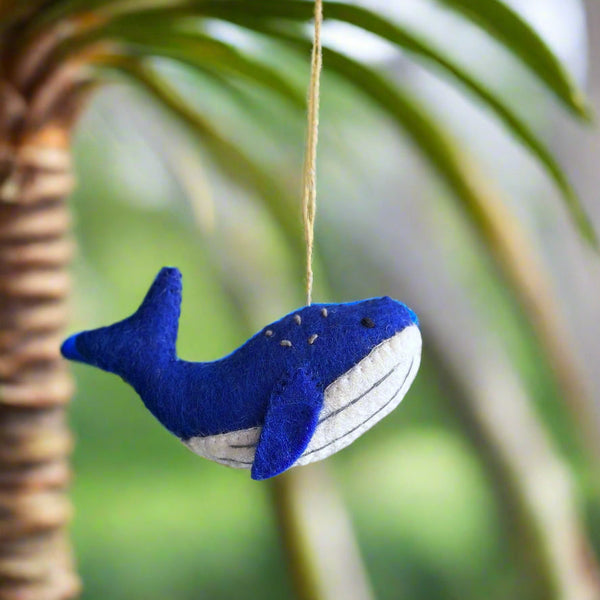 Felted Humpback Whale Ornament - Freshie & Zero Studio Shop
