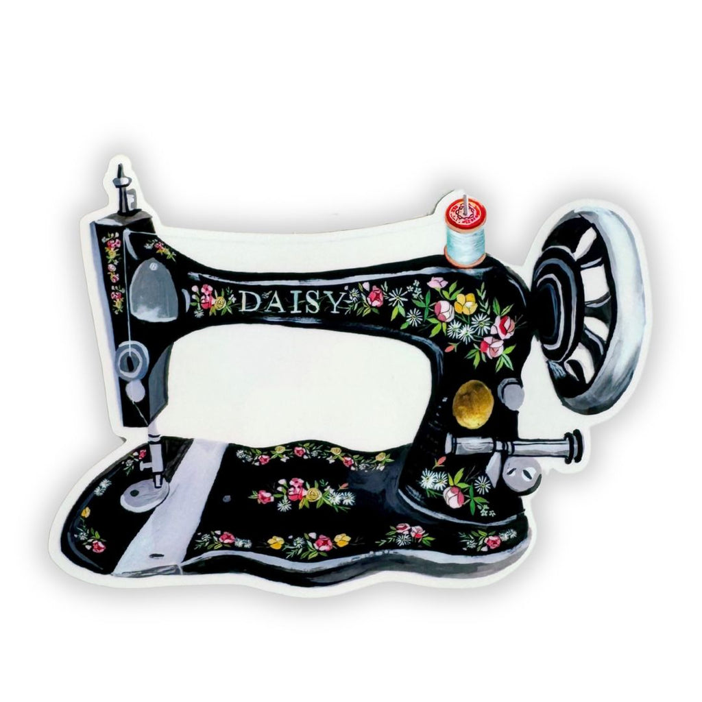 Vintage Sewing Machine Sticker - Freshie & Zero Studio Shop