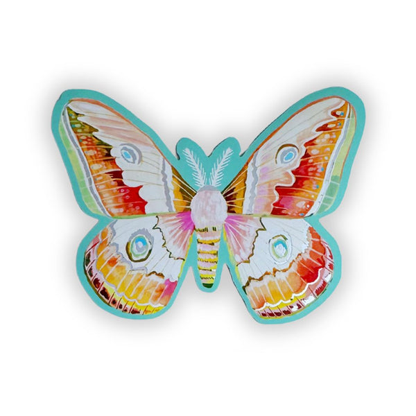 Carnival Moth Sticker Matte - Freshie & Zero Studio Shop