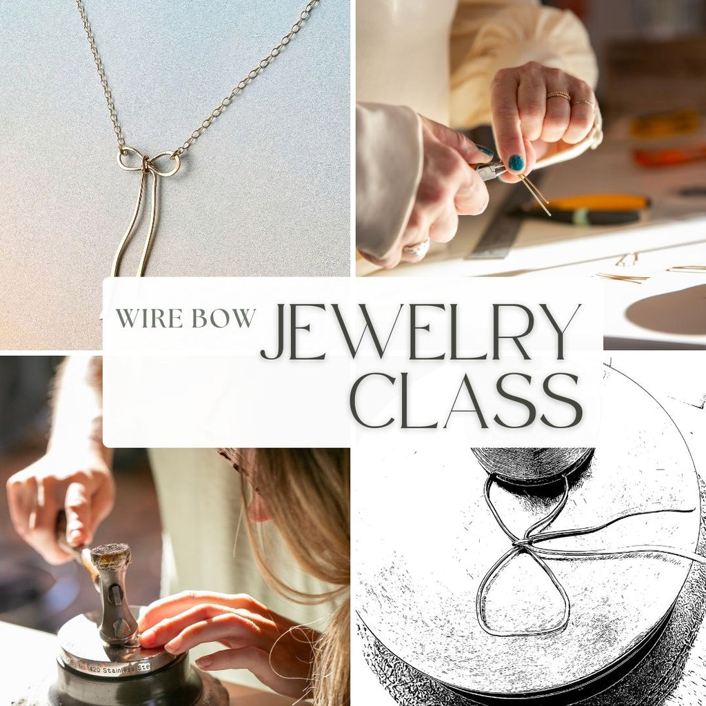 Wire Bow Necklace Jewelry Making Class - Freshie & Zero Studio Shop