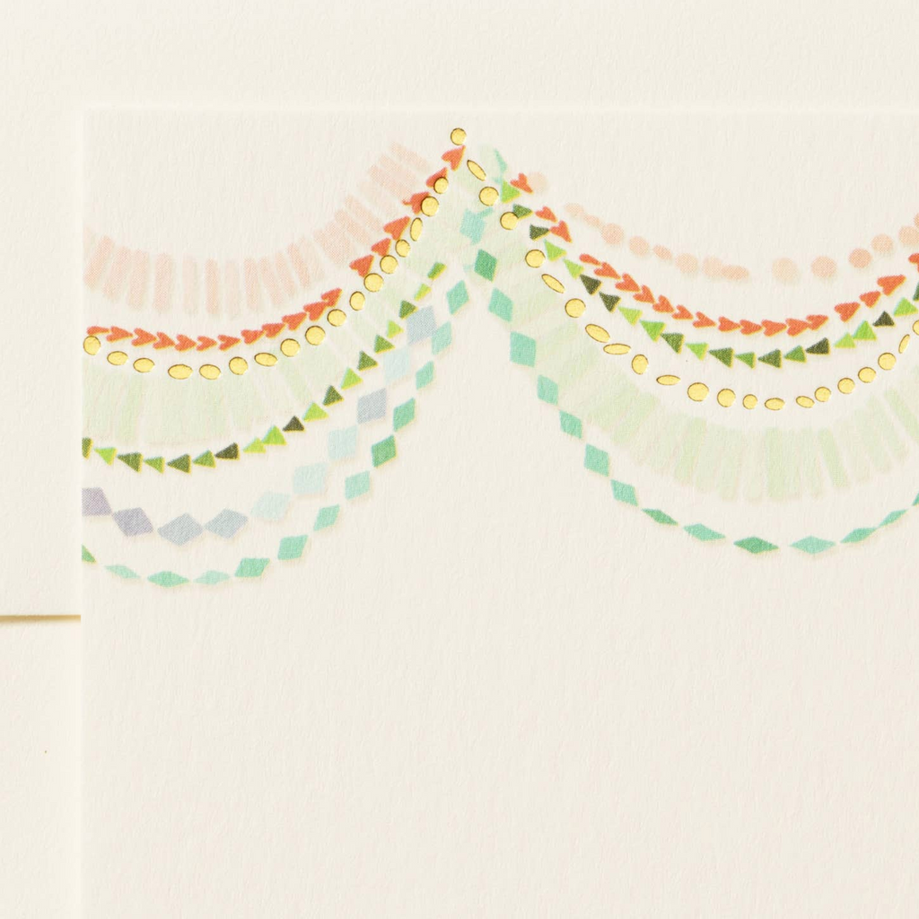 Bash Bunting Note Cards: Box of 10 - Freshie & Zero Studio Shop
