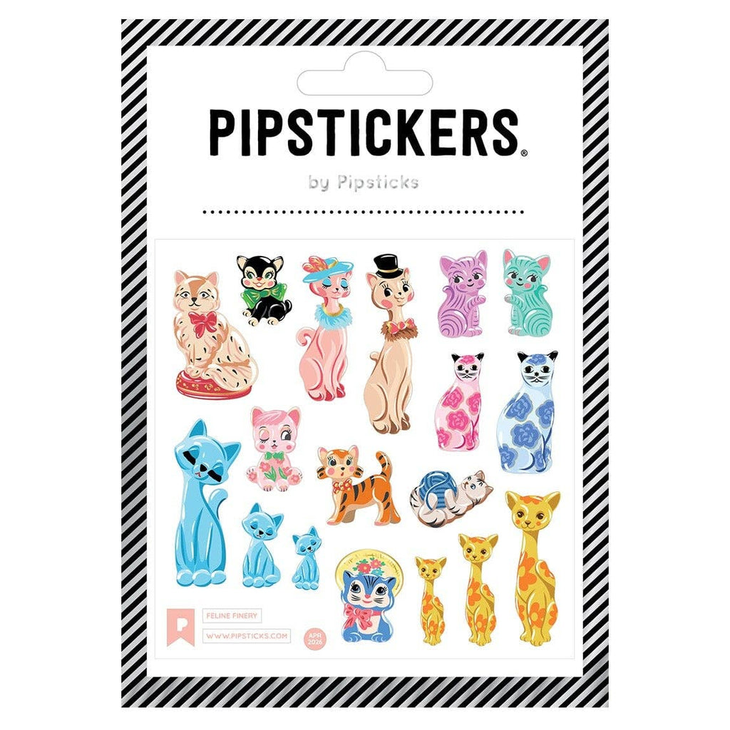 Feline Finery Retro Cats Sticker Sheet by Pipstickers - Freshie & Zero Studio Shop