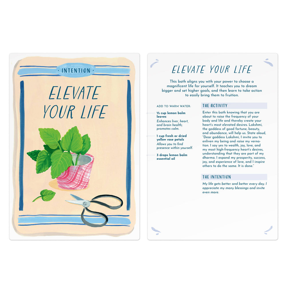 Blissful Baths: 40 Rituals for Self-Care Card Deck - Freshie & Zero Studio Shop