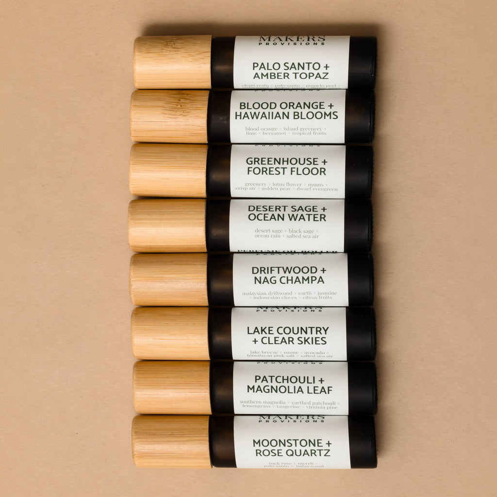 Rollerball Perfume Oil: Palo Santo + Amber Topaz - Freshie & Zero Studio Shop