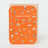Thank You Little Flowers Letterpress Greeting Card by Egg Press: Paper tab - Freshie & Zero Studio Shop