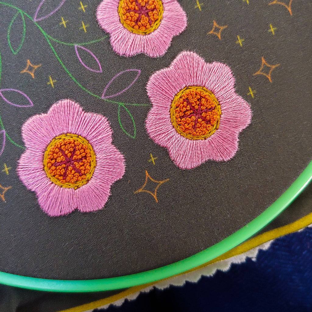 Enchanted Floral Embroidery Kit by Cozyblue - Freshie & Zero Studio Shop