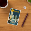 Nashville Retro Skyline Postcard - Freshie & Zero Studio Shop