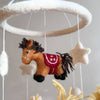 Felt Baby Mobile - Cute Pony - Freshie & Zero Studio Shop
