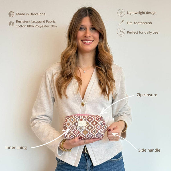 Squared Makeup Bag Onda - Freshie & Zero Studio Shop