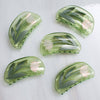 Lotus Claw - White Flower Clear Green Acetate Clip - Freshie & Zero Studio Shop