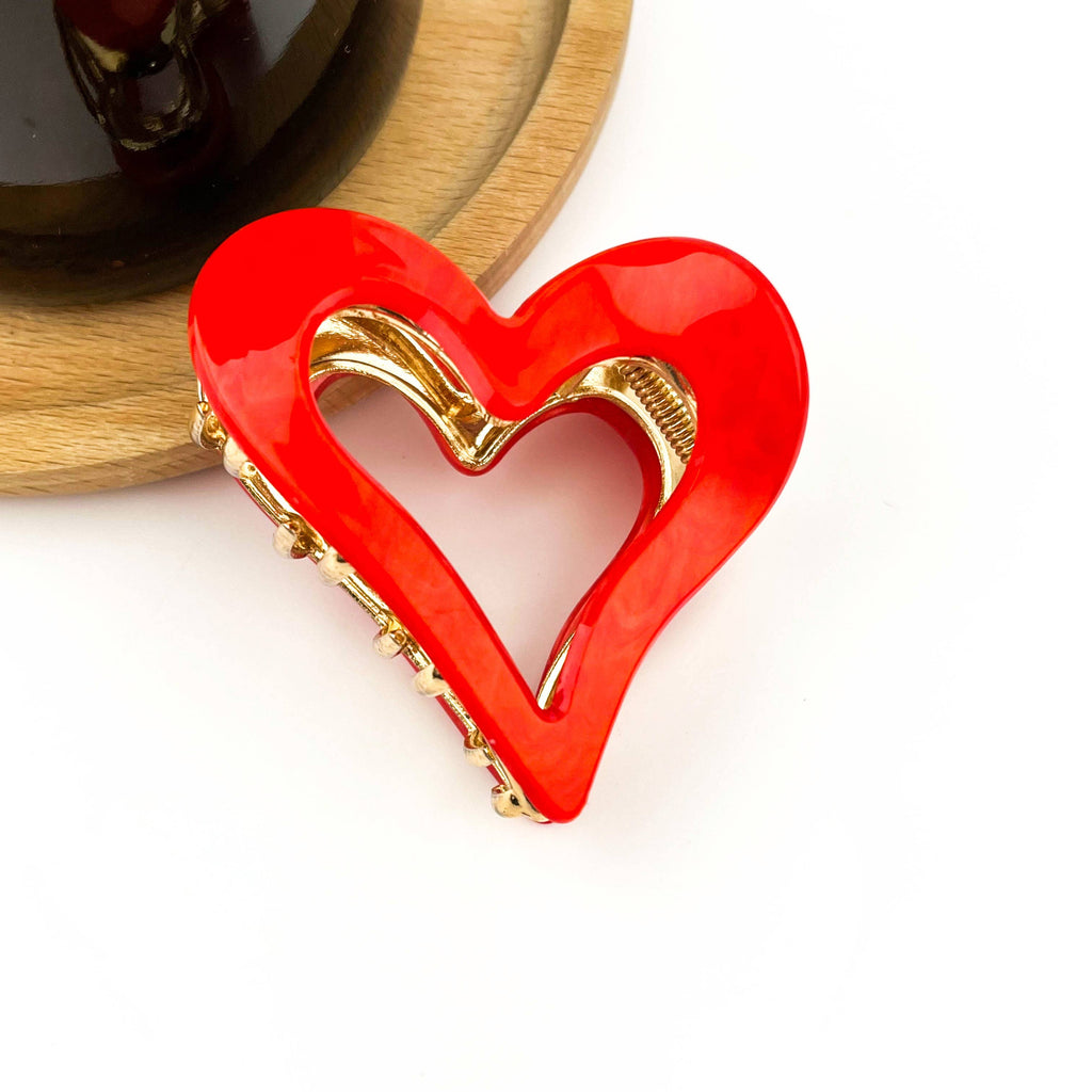 Metal Heart Shaped Claw Clips - Freshie & Zero Studio Shop