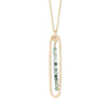 lyric necklace with green moss agate - Freshie & Zero Studio Shop