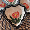 Floral Sgraffito Heart Trinket Dish - Freshie & Zero Studio Shop