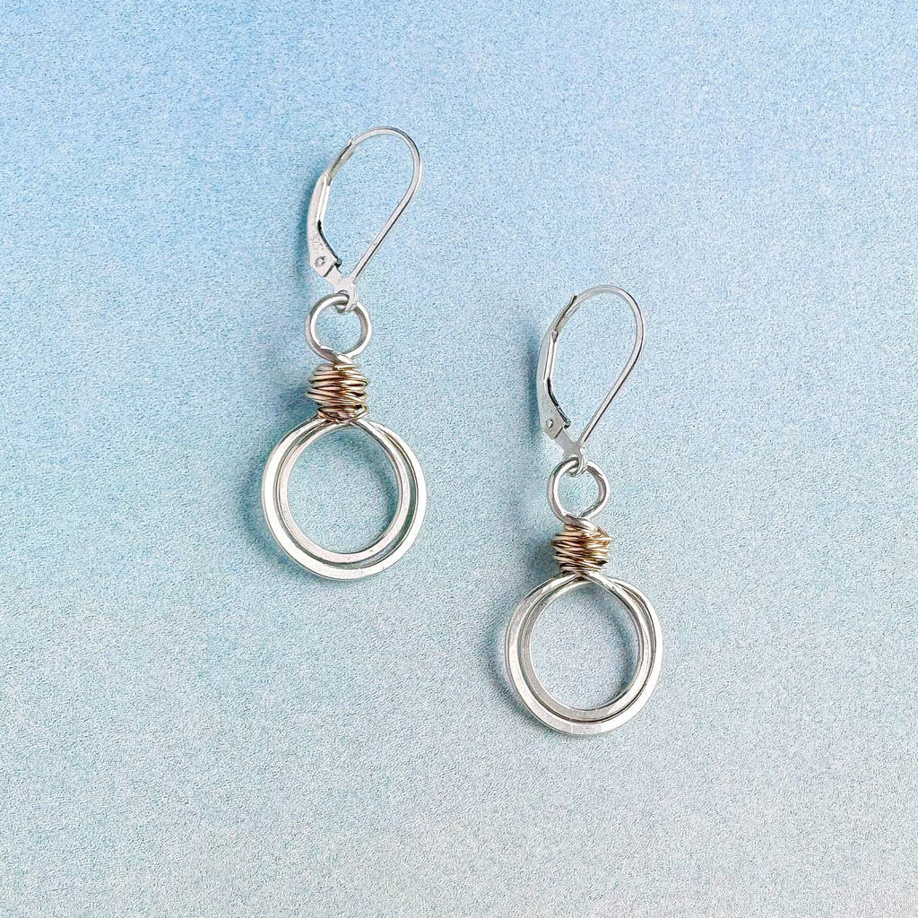 gold swirl loops earrings - Freshie & Zero Studio Shop