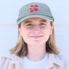 Washed Green Tomato Vine Embroidered Baseball Cap - Freshie & Zero Studio Shop
