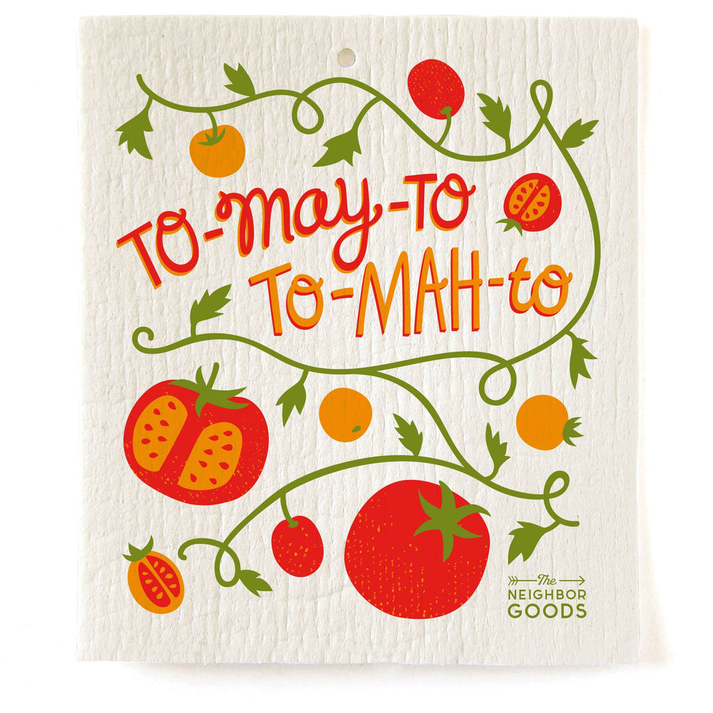 Tomato - Tea Towel + Sponge Cloth Set - Freshie & Zero Studio Shop