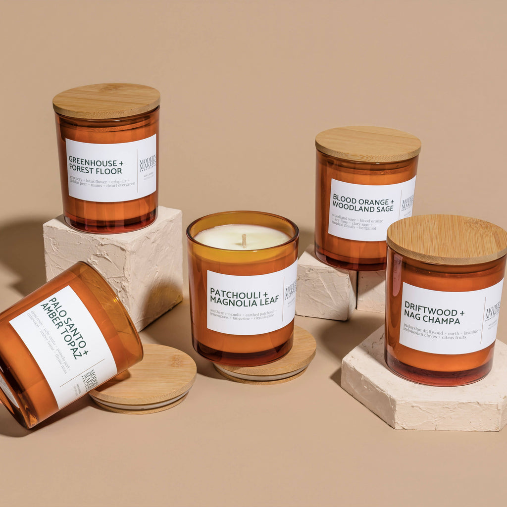 Moonstone + Rose Quartz Candle by Modern Makers - Freshie & Zero Studio Shop