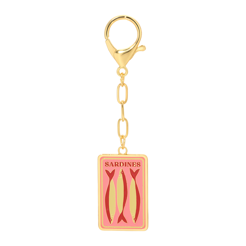 Sardines Enamel Bag Charm - Freshie & Zero Studio Shop