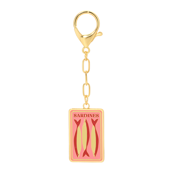 Sardines Enamel Bag Charm - Freshie & Zero Studio Shop