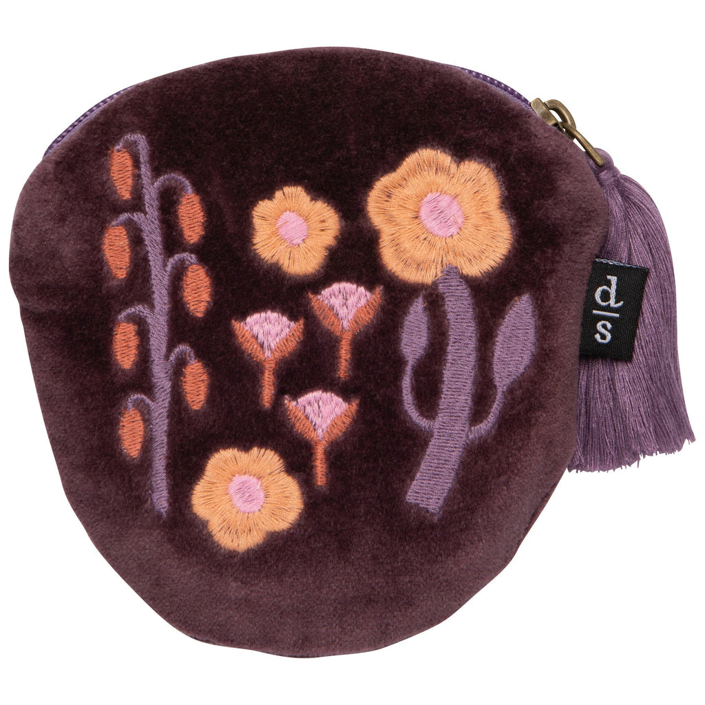 Petal Power Embroidered Coin Purse by Danica - Freshie & Zero Studio Shop