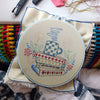 Book Stack Embroidery Kit by Cozyblue - Freshie & Zero Studio Shop