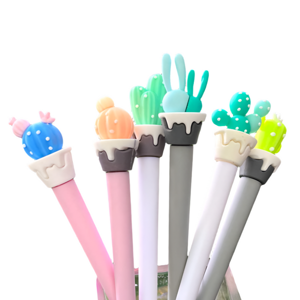 Cute Cactus Gel Pens - Freshie & Zero Studio Shop