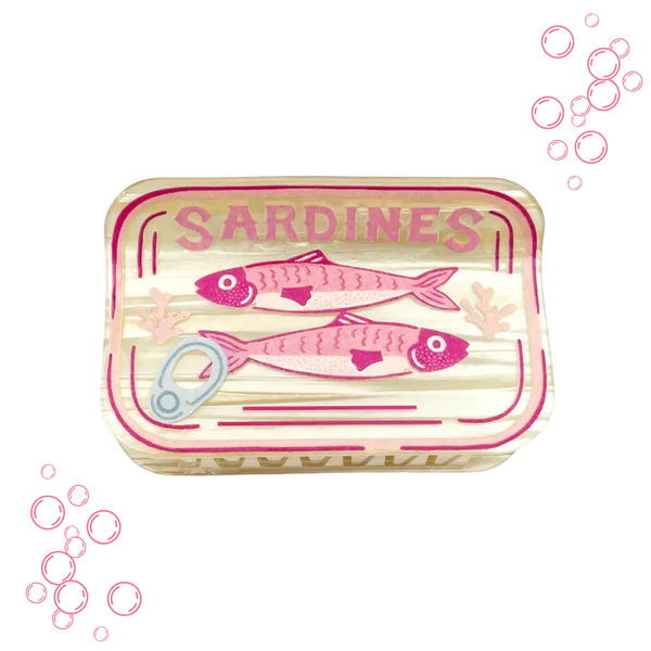 Sardine Can Hair Claw Clip, Creative Fish Tin Hair Clip: C - Freshie & Zero Studio Shop