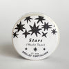 Stars Black and White Pattern Washi Tape - Freshie & Zero Studio Shop