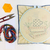 Book Stack Embroidery Kit by Cozyblue - Freshie & Zero Studio Shop