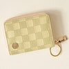 Zip Around Wallet - Light Green Check - Freshie & Zero Studio Shop