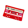 Red Cassette Tape Claw Clip - Freshie & Zero Studio Shop
