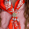 Amy Flower Brass Bandana Slide Ring by Handker - Freshie & Zero Studio Shop