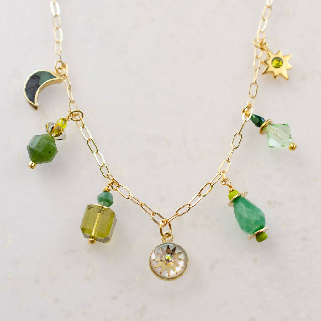 Pearl Zodiac Earth Sign Charm Necklace - Freshie & Zero Studio Shop