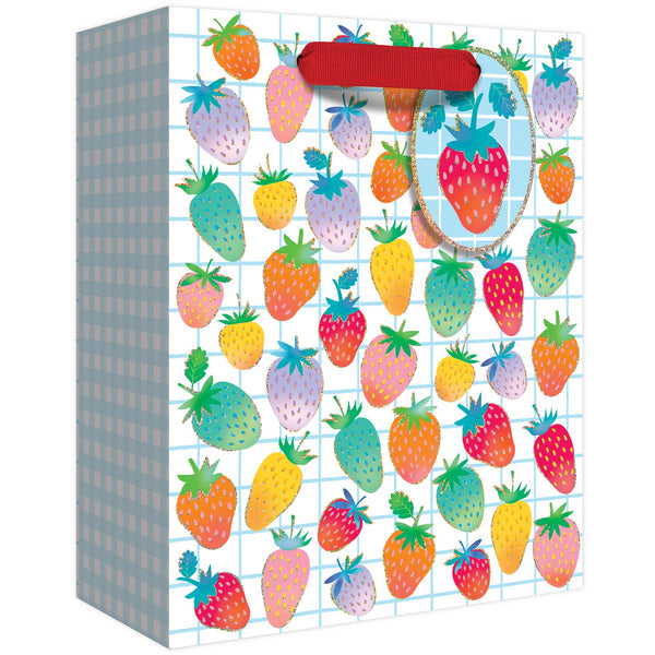 Sweet Strawberries Medium Gift Bag - Freshie & Zero Studio Shop