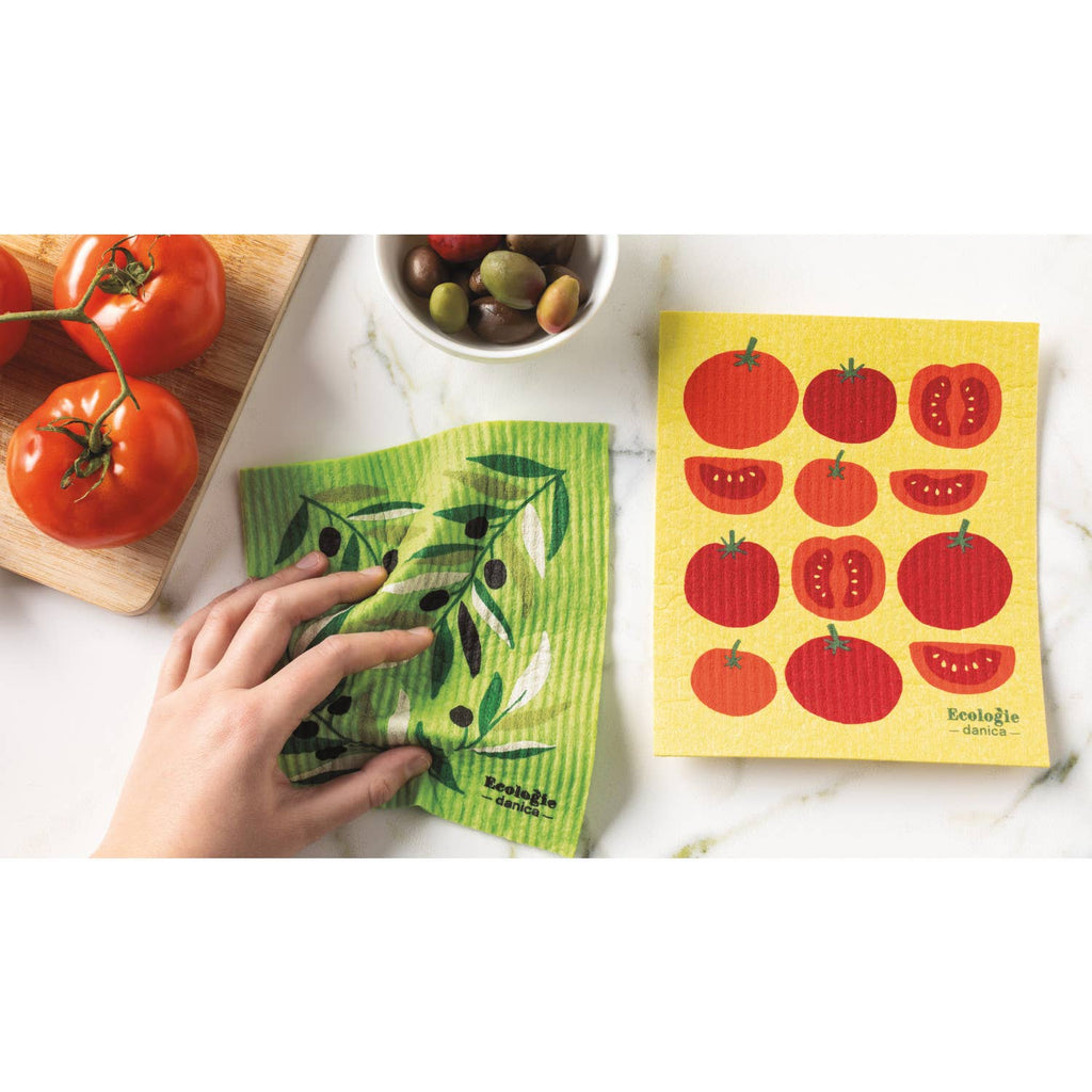 Olives Swedish Dishcloth - Freshie & Zero Studio Shop
